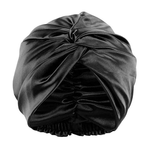 Jedwabny turban na głowę Black